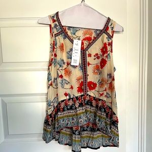 Patrons of Peace loose tank, size S, NWT